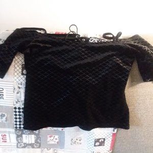 Killstar Medium Dark Mermaid Lace Up Top